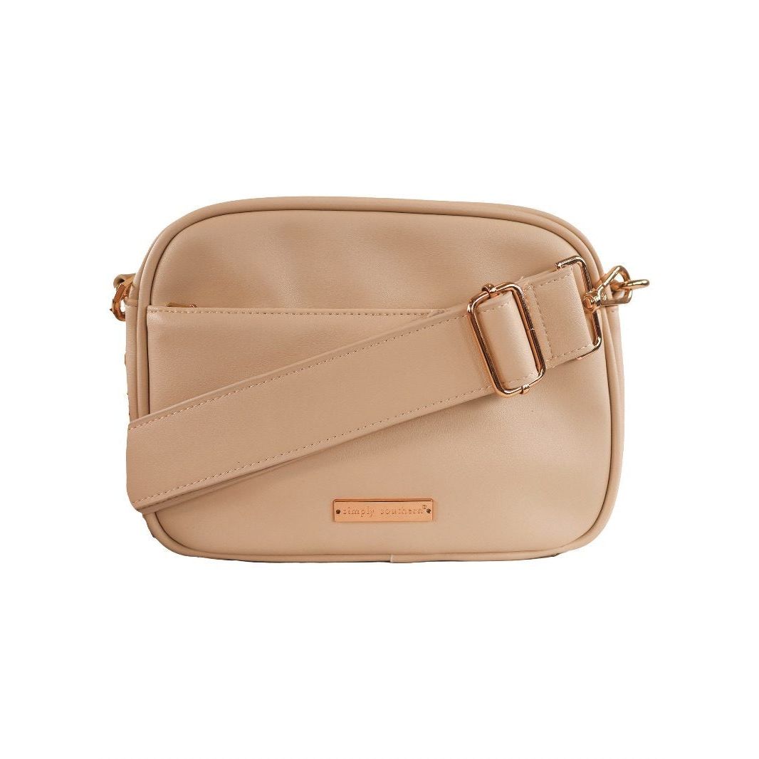 Cream Crossbody Carlee  - Chai - Simply Southern