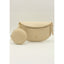 Leather Crossbody Bum Bag with Coin Pouch- Ivory- Simply Southern