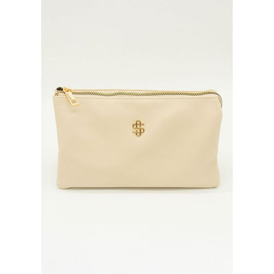 Tuscan Leather Crossbody- Ivory- Simply Southern