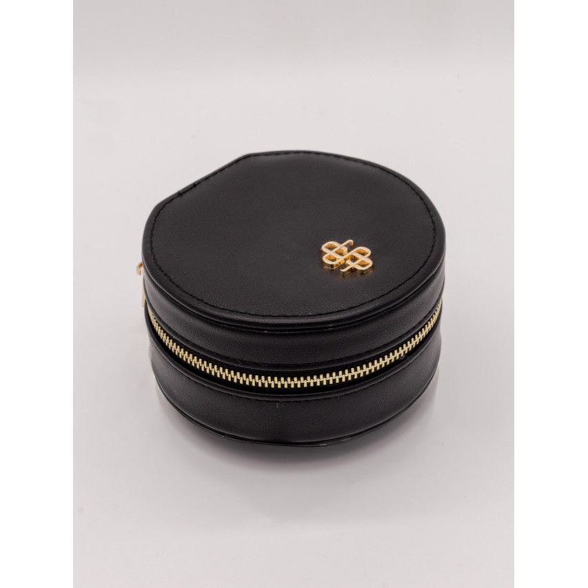 Miami Leather Jewelry Box- Black- Simply Southern