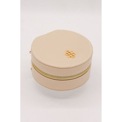 Miami Leather Jewelry Box- Ivory- Simply Southern