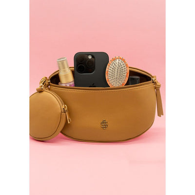 Leather Crossbody Bum Bag with Coin Pouch- Coco- Simply Southern