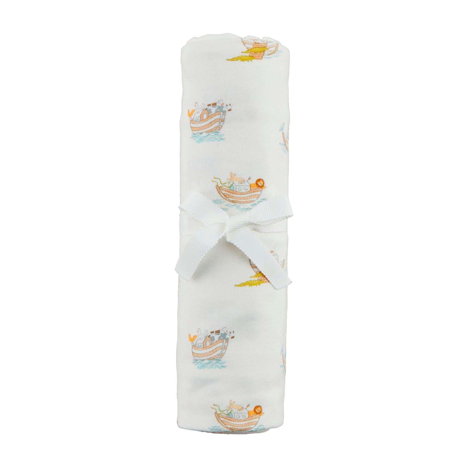 Noah's Ark Stretch Swaddle Blanket - Mud Pie