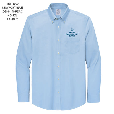 FCB Brooks Brothers Wrinkle-Free Stretch Pinpoint Shirt