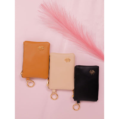 London Leather ID Pouch- Black- Simply Southern