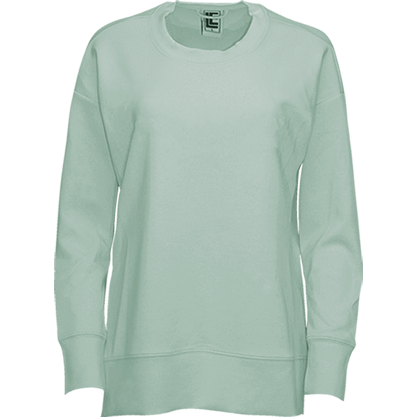 Sage - Modal Spandex High Low Crewneck