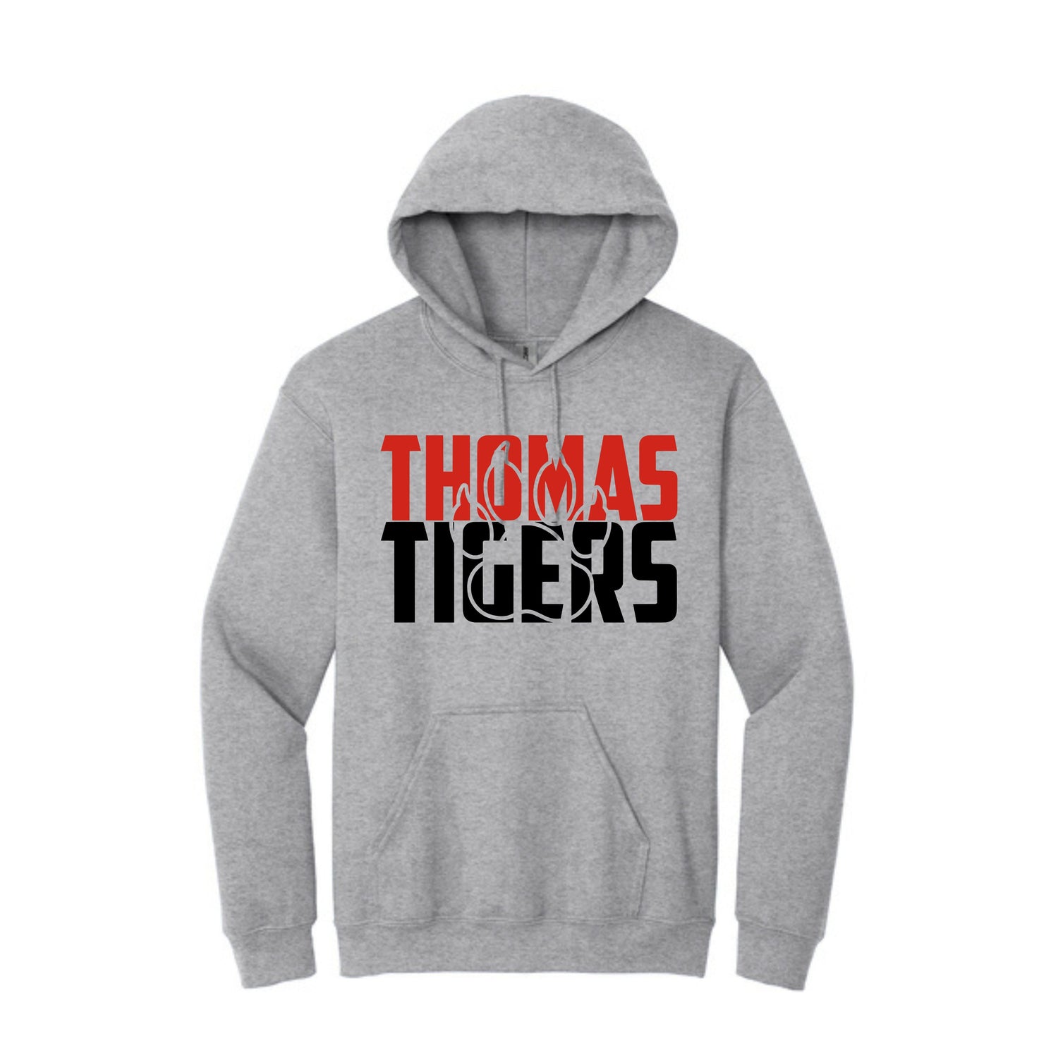 Thomas Tigers Paw Print Cutout Hoodie (Other Shirt Styles Available)