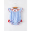 4th Of July Flag Smocked Bubble
