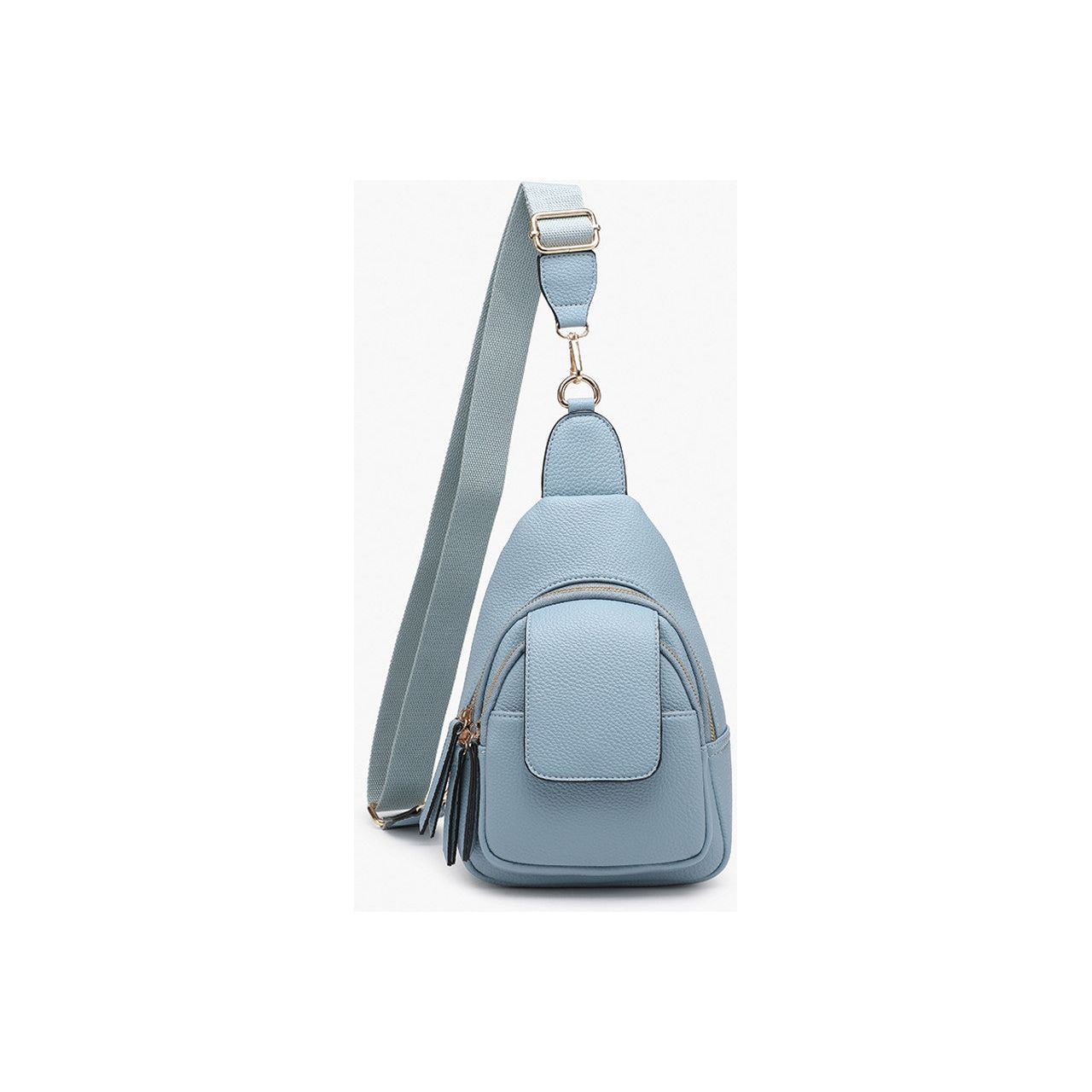 Sophia Sling Bag w/ Flapover Pocket - Monogrammable