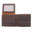 Genuine Leather Wallet For Men with Flap Out Id Window