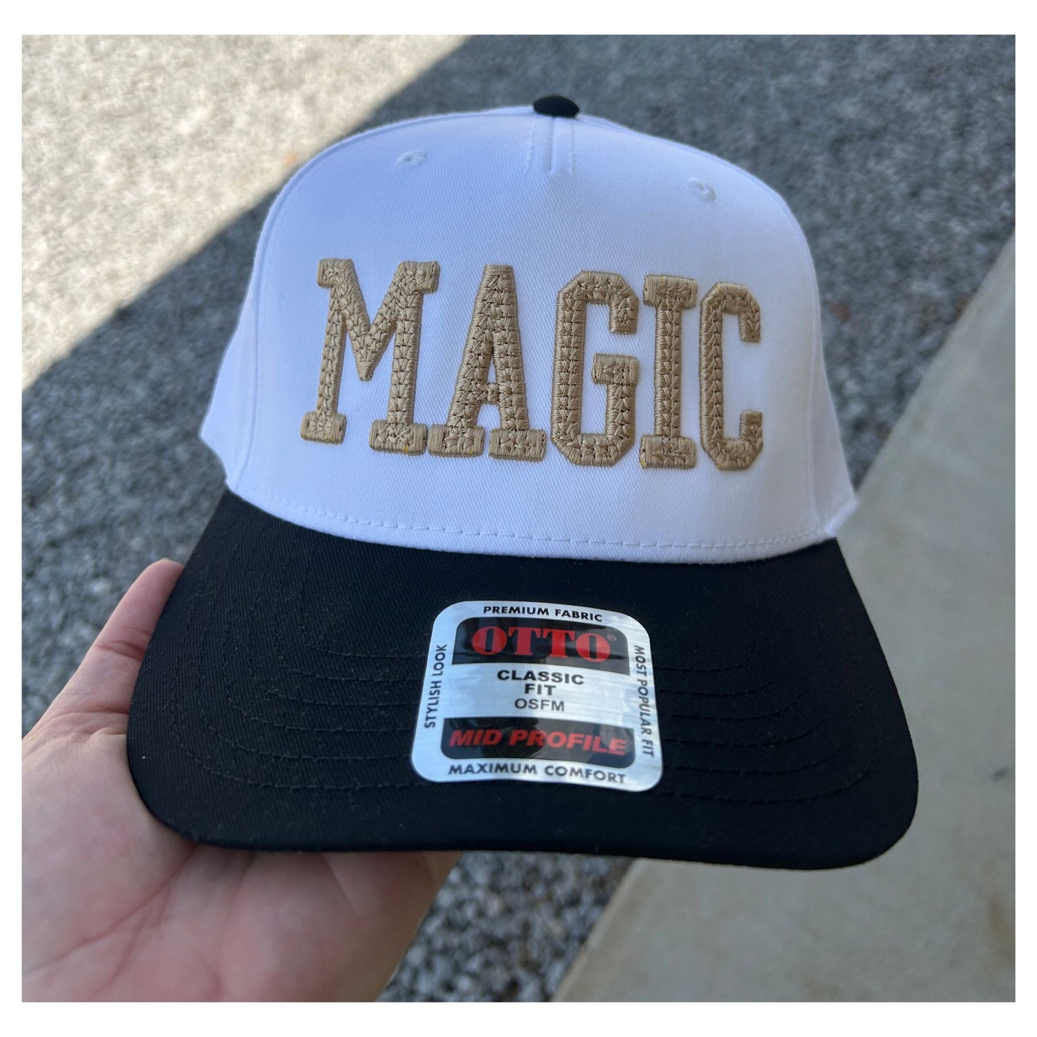 Otto Structured Cap – Puff Star Stitch “Magic” Design