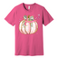 Pink Floral Pumpkin Tee – Breast Cancer Awareness | Bella+Canvas