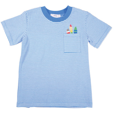 Back to School Shirt - Blue & White