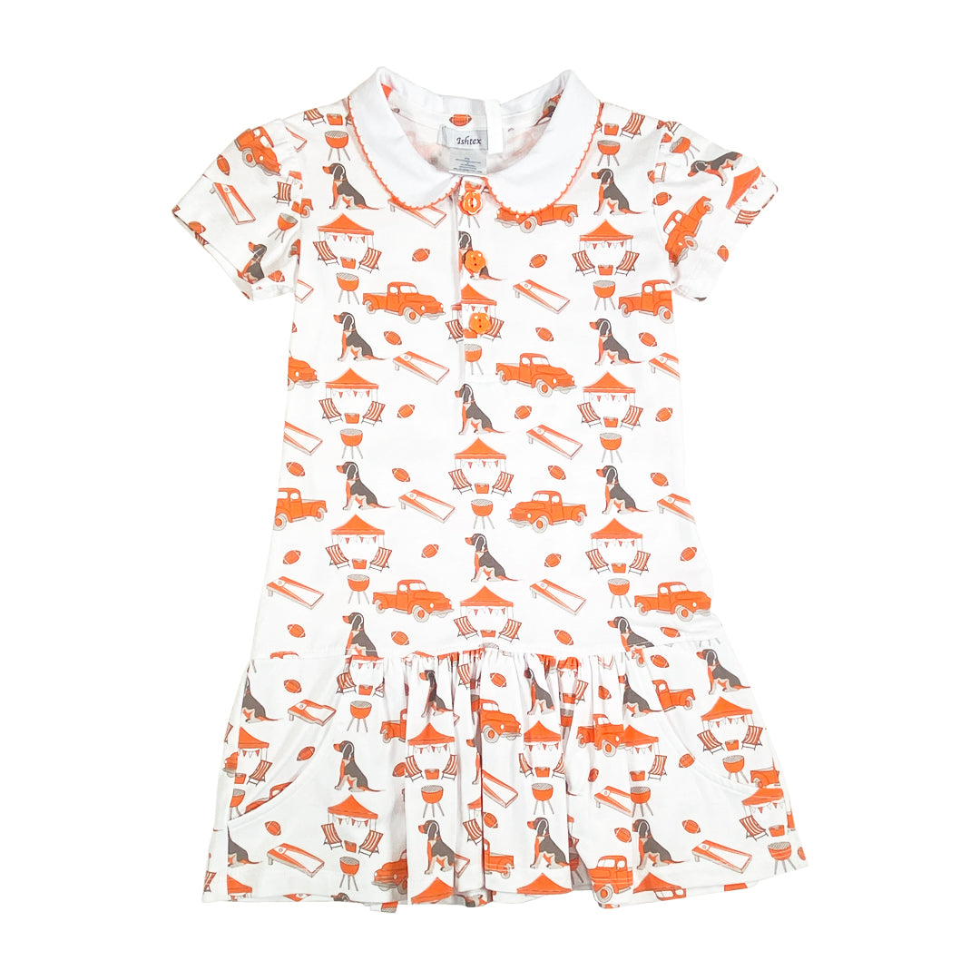 Hound Dog Gameday Dress – For Your Little Vols Star - Ishtex