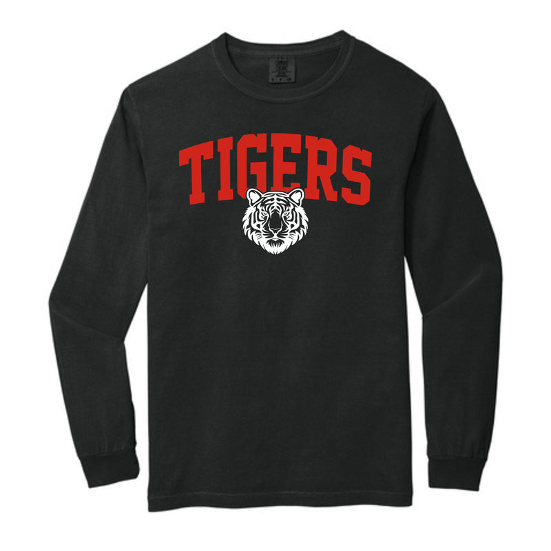 Thomas Tigers Comfort Color Long Sleeve (Other Shirt Styles Available)