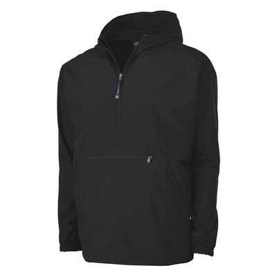Black - Pack-N-Go Pullover - Charles River
