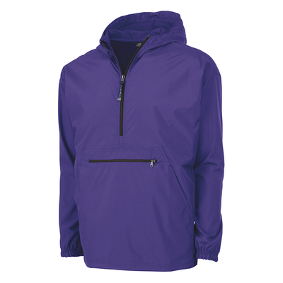 Youth Purple - Pack-N-Go Pullover - Charles River