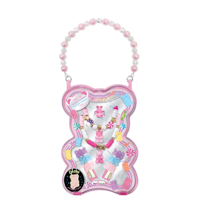 Mini Jewelry Carrying Case with Jewelry- Gummy Bear- Hot Focus