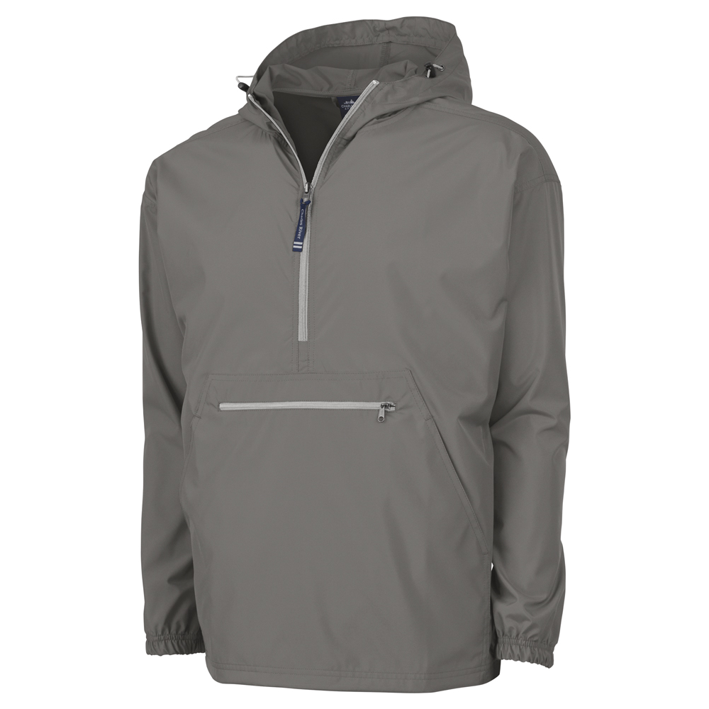 Grey - Pack-N-Go Pullover - Charles River