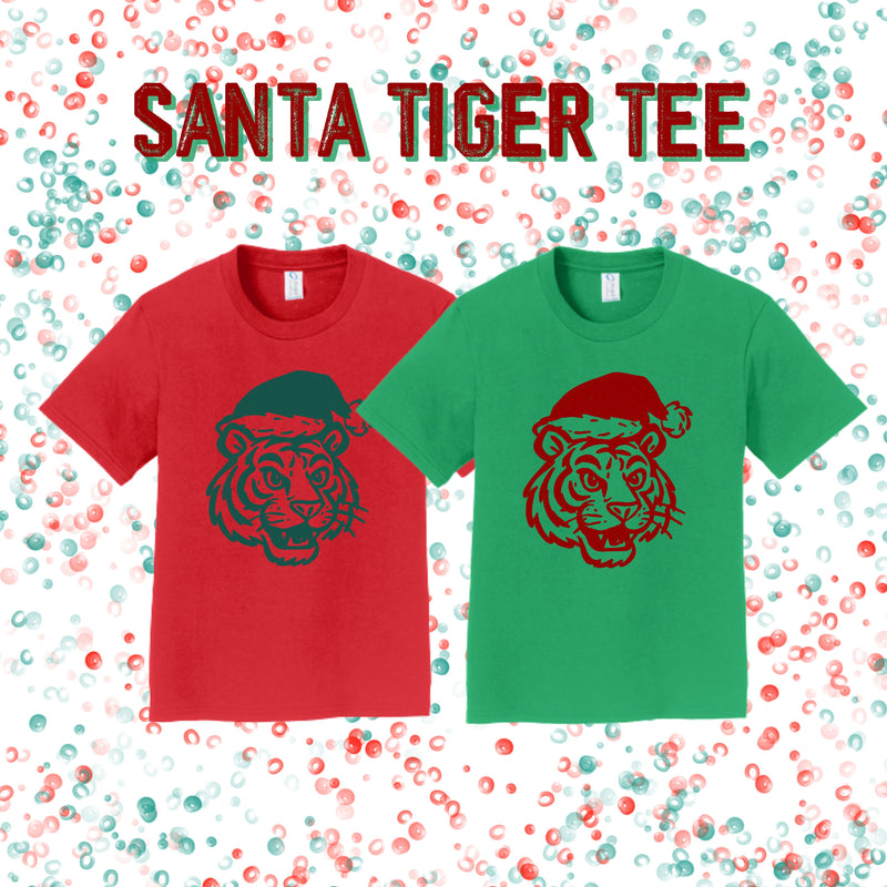 Tiger Santa Tshirt
