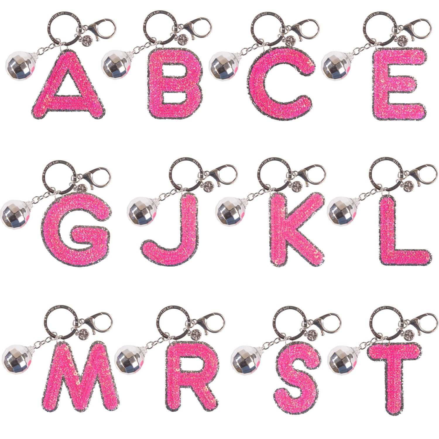 Disco Keychain - Alphabet