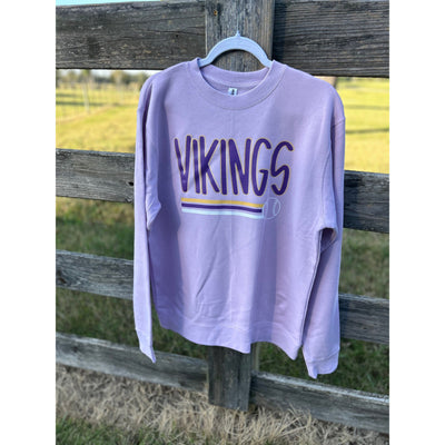 Viking Baseball Spirit Lilac Sweatshirt