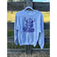 Gildan Ash Sweatshirt with Purple Viking Print