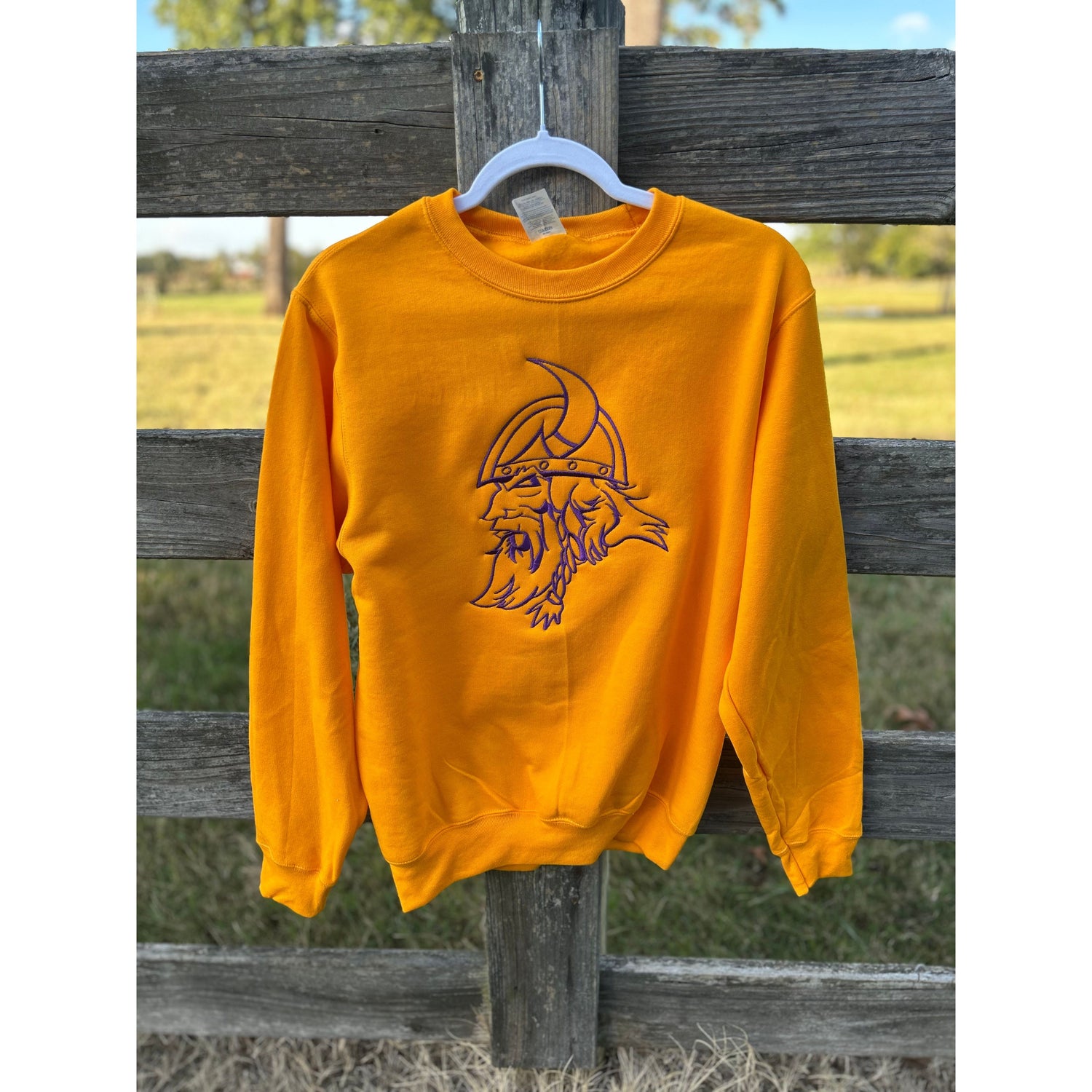Vikings Gold Crest Crewneck Sweatshirt