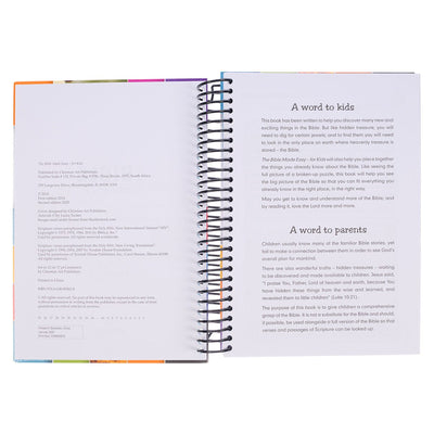 The Bible Made Easy - Spiral Bound Kid Book