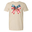 Vintage Red White & Blue Bow - Bella Canvas - Adult Tee