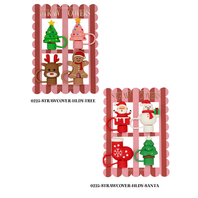 Simply Southern Holiday Straw Cover Set – 4-Pack
