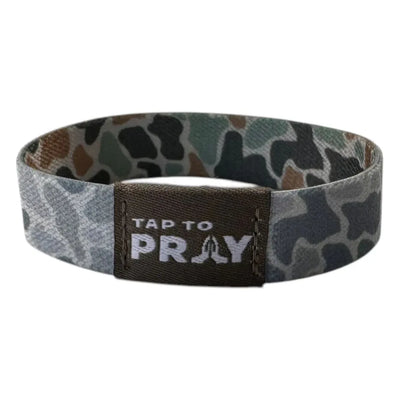 Tap to Pray - Wristband River Rock Camo- Medium