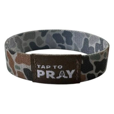Tap to Pray - Wristband River Rock Camo- Medium