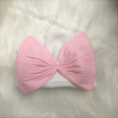 Newborn Big Bow Beanie Hat - Monogrammable