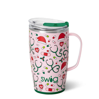 Santa's Scrubs Travel Mug (18oz) - Swig Life (Copy)