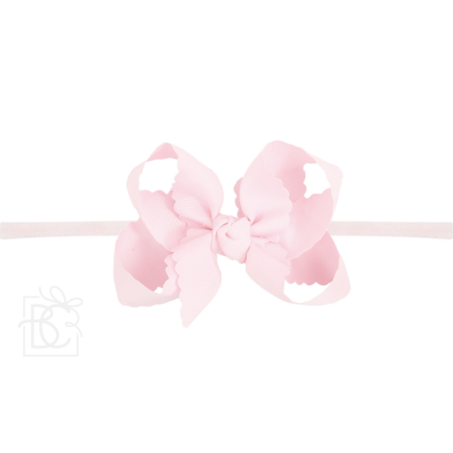 Scalloped Edge Pantyhose Headband - Large