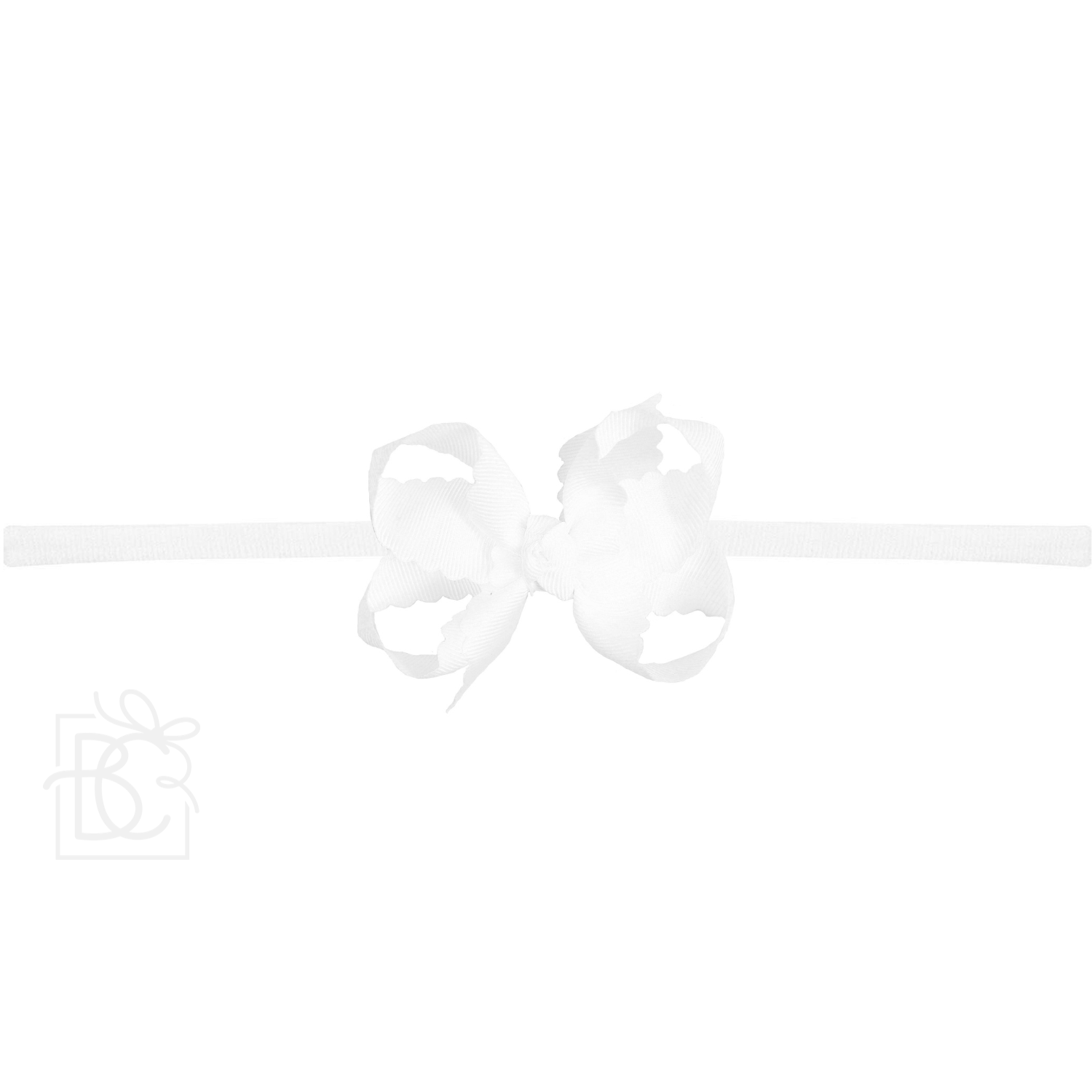 Scalloped Edge Pantyhose Headband - Medium