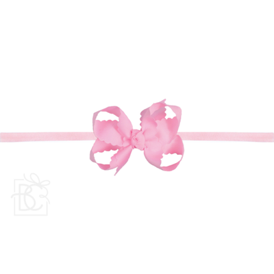 Scalloped Edge Pantyhose Headband - Medium