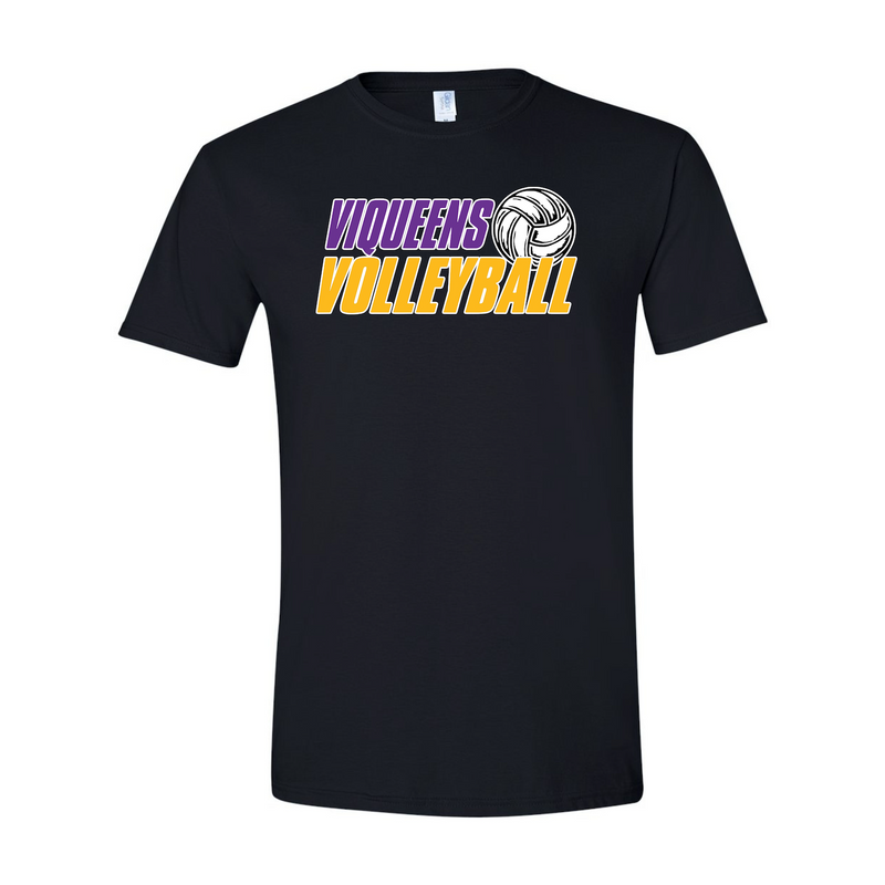Viqueens Volleyball Black Spirit Shirt- YOUTH