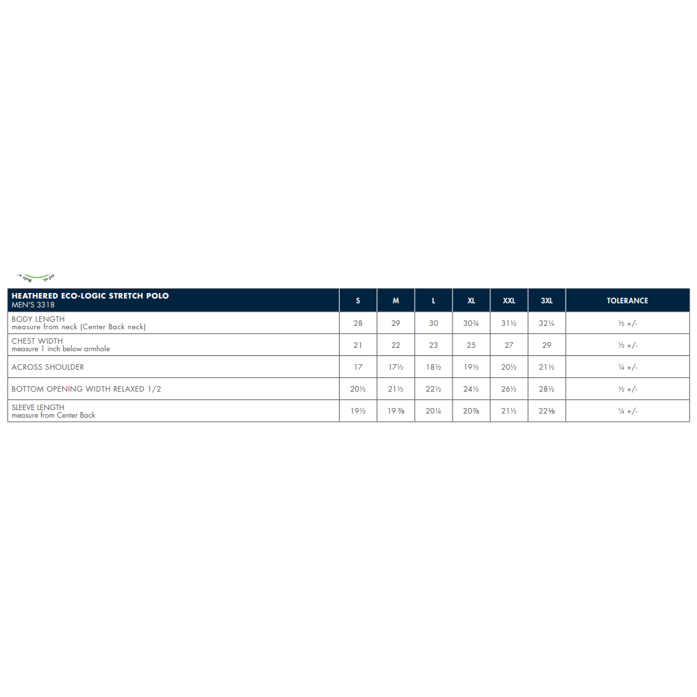 FCB Charles River Heather Navy Polo