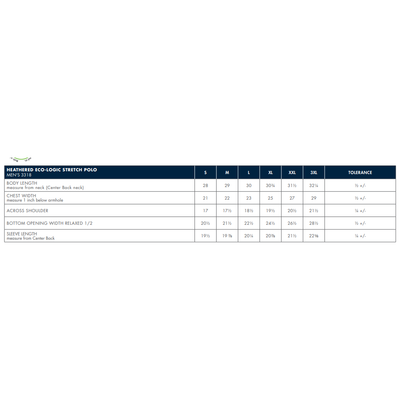 FCB Charles River Heather Navy Polo