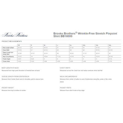 FCB Brooks Brothers Wrinkle-Free Stretch Pinpoint Shirt