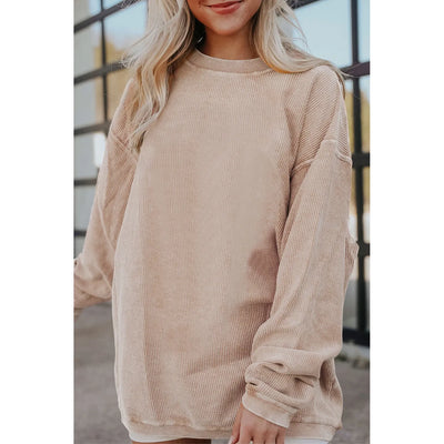 Apricot Version – "Southern Sweetheart Corduroy Sweatshirt"
