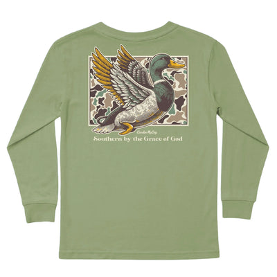 Southern By The Grace of God Duck Camo Long-Sleeve Tee- Cardin McCoy