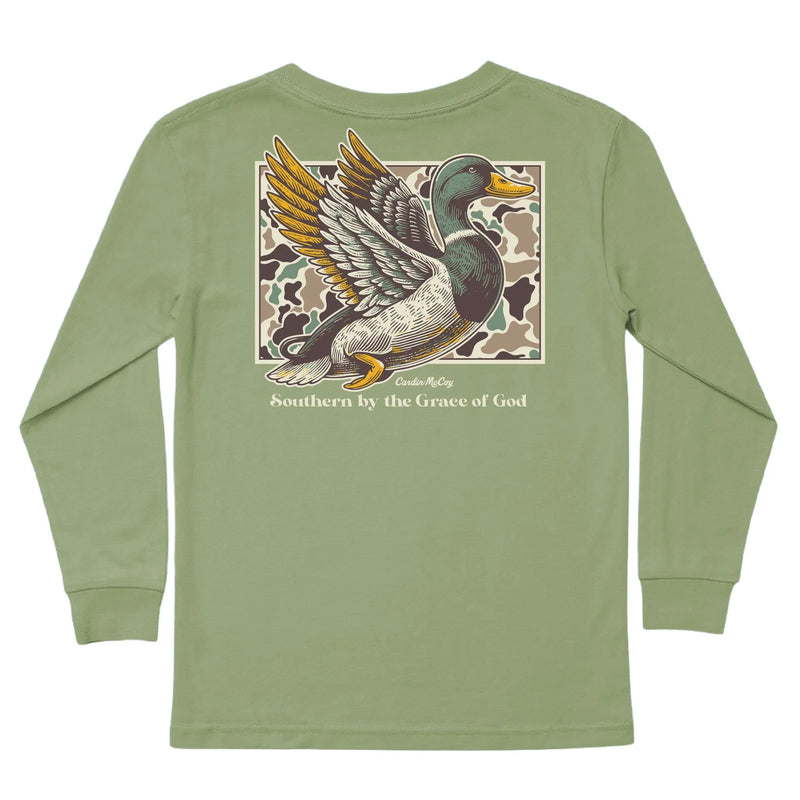 Southern By The Grace of God Duck Camo Long-Sleeve Tee- Cardin McCoy