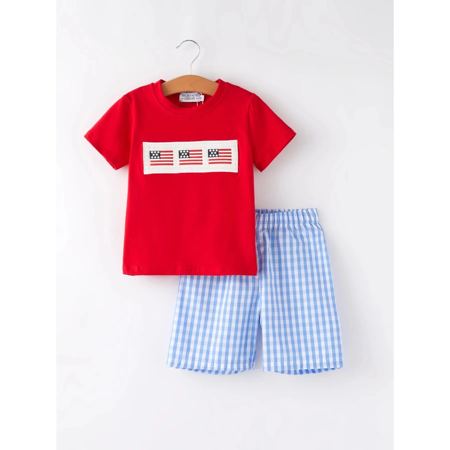 4th Of July Smocked 2 Piece Set