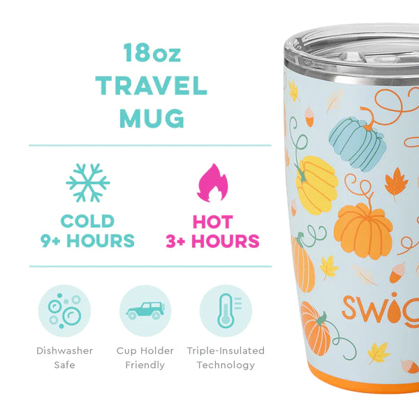 Pumpkin Spice Travel Mug (18oz) - Swig Life – Sew Sudberry
