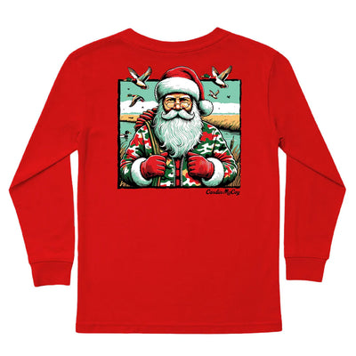 Santa Duck Hunter Long-Sleeve Tee- Cardin McCoy