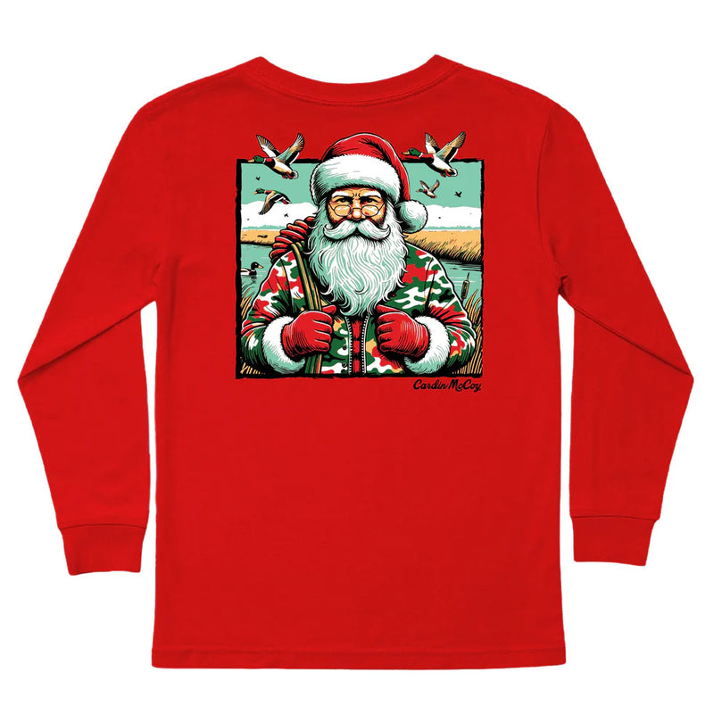 Santa Duck Hunter Long-Sleeve Tee- Cardin McCoy