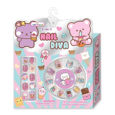 Press on Nails - Nail Diva - Hot Focus